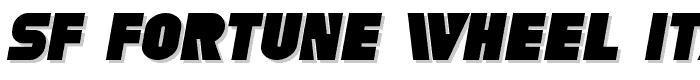 SF Fortune Wheel Italic font